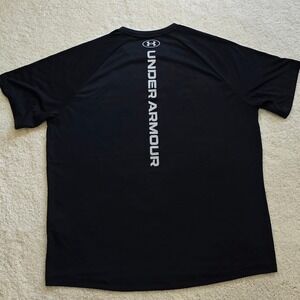 Under Armour Loose Fit Tech Tee Black Men's Large Performance Athletic